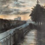 Amstel in the rain, acryl 2029🔴