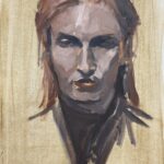 woman3 portret, oil 50x60