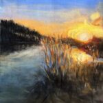 Lake in Finland, Pastel 2025