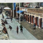 roeivereniging Berlagebrug. Acryl. 30x60🔴