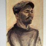 Man sketch 30x50 oil