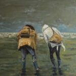 Dagje strand, Olie op canvas 40x60🔴